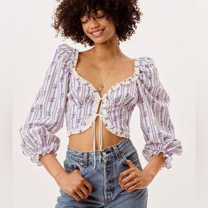 For Love & Lemons Dahlia crop top